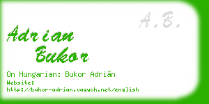 adrian bukor business card