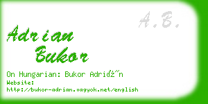 adrian bukor business card